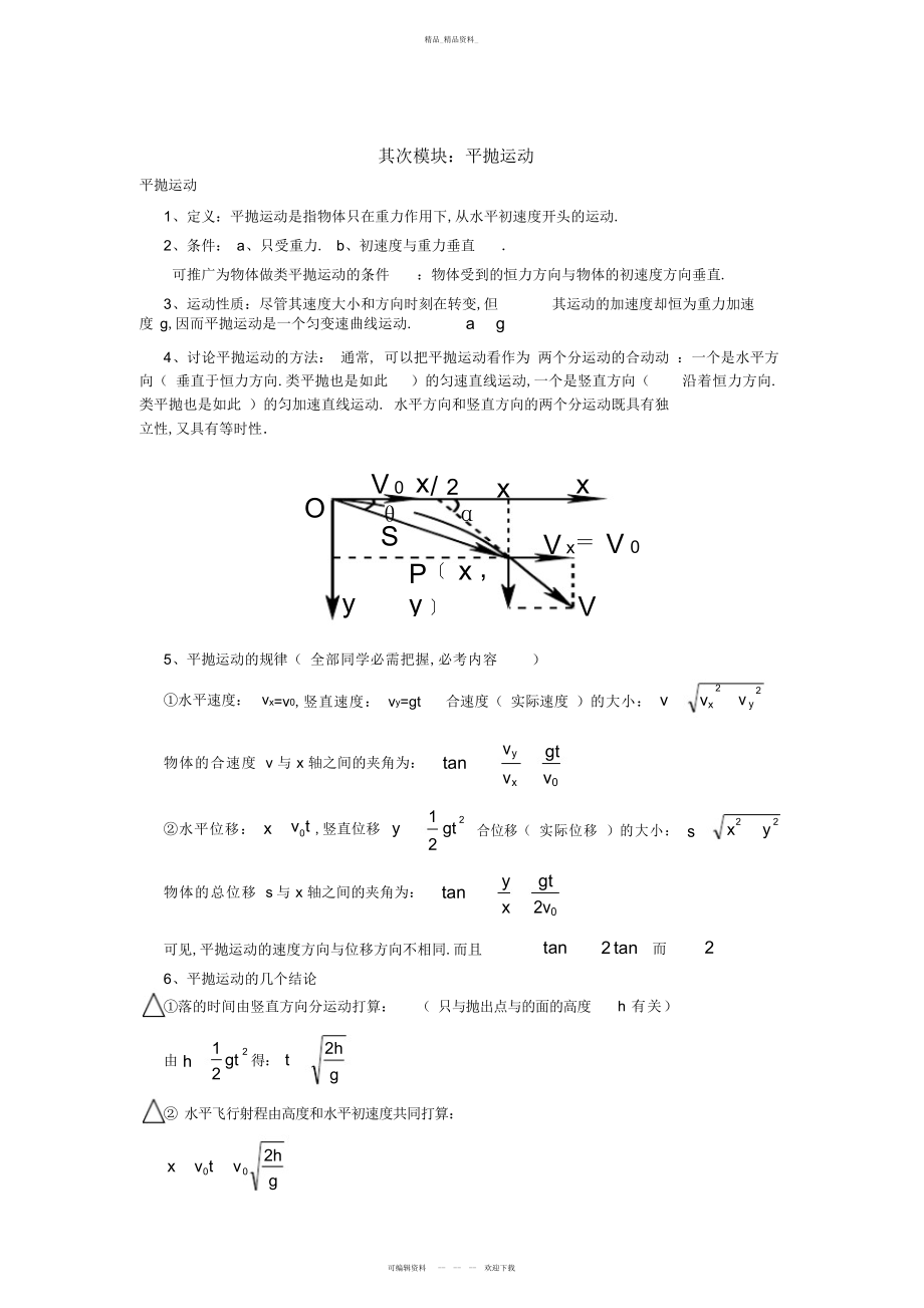 2022年高中物理知识点归纳 2.docx_第2页