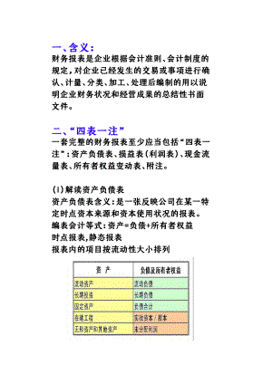 财务三大报表总结.docx