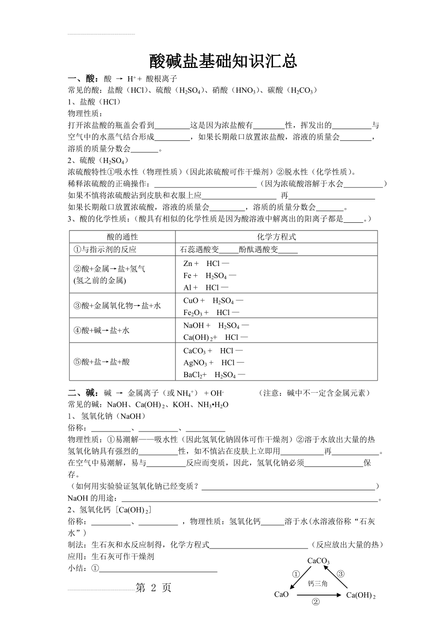 酸碱盐基础知识归纳(5页).doc_第2页