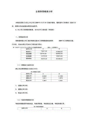 企业财务报表分析范例——两公司对比分析.pdf