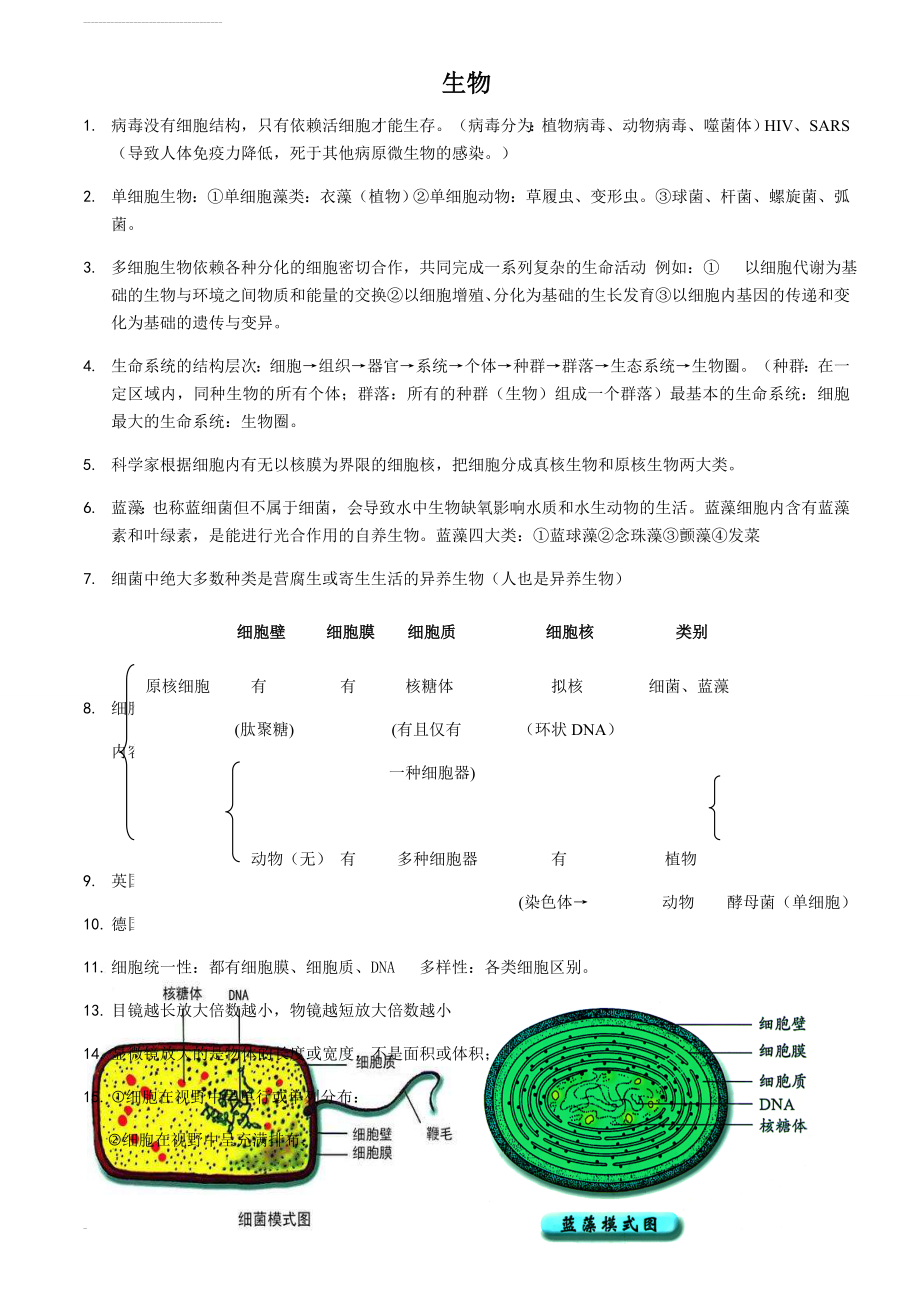 高一生物必修一知识点大全(图文)(19页).doc_第2页