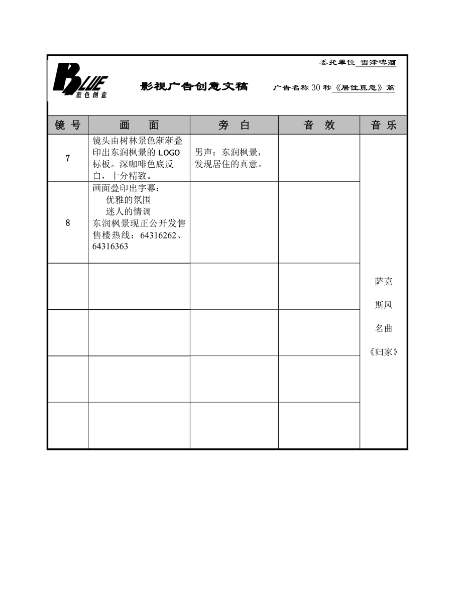 广告策划－蓝色创意（影视创意）.docx_第2页