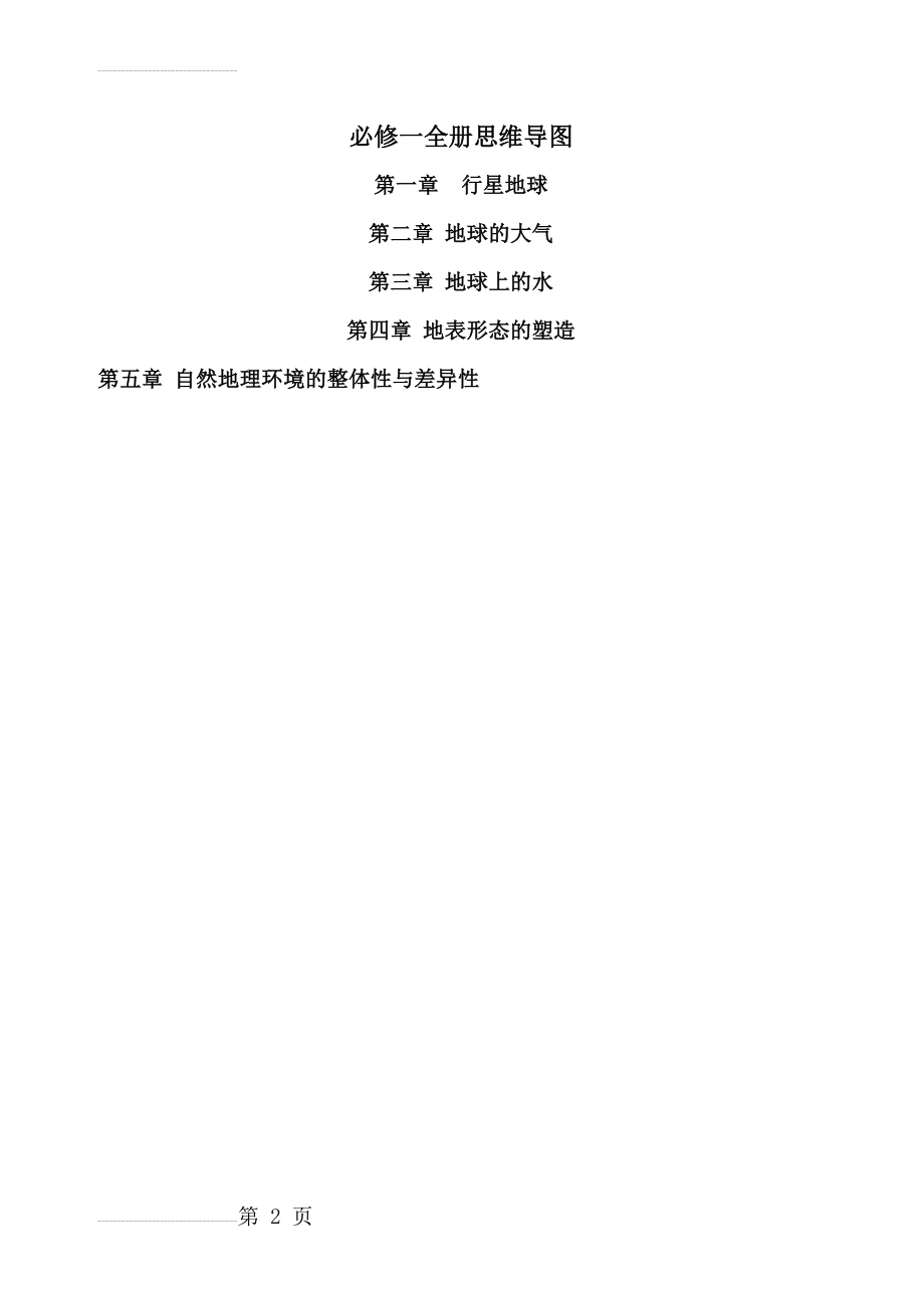 高中地理必修一全册思维导图(2页).doc_第2页