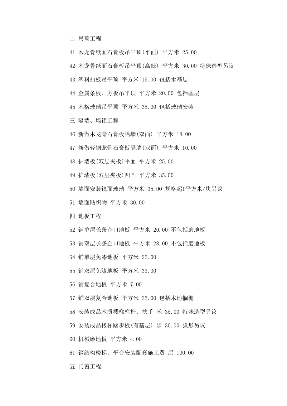 家庭装修合同预算清单.doc_第2页