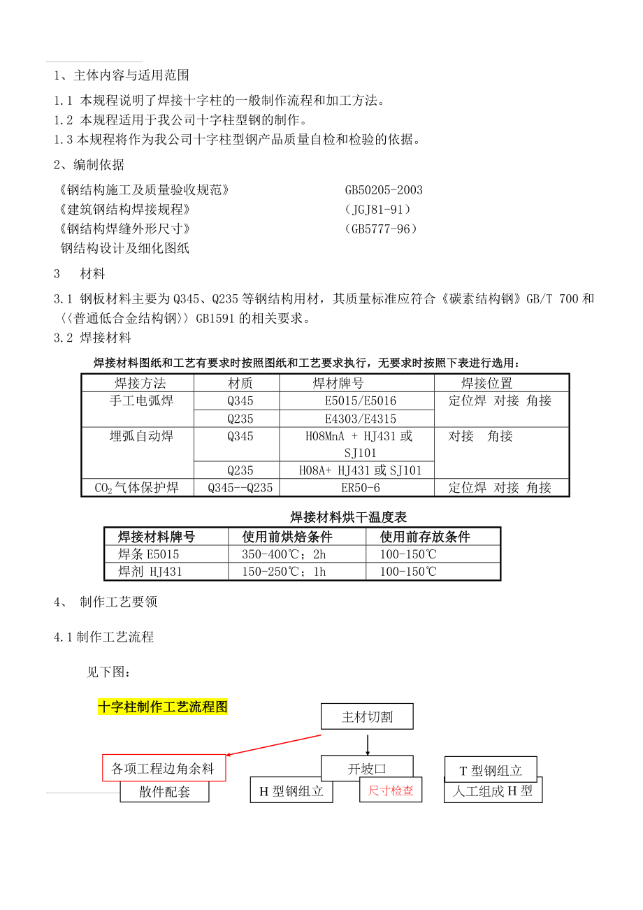 钢结构十字柱加工工艺(12页).doc_第2页