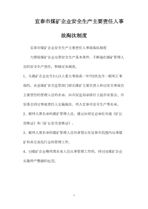 宜春市煤矿企业安全生产主要责任人事故淘汰制度.docx