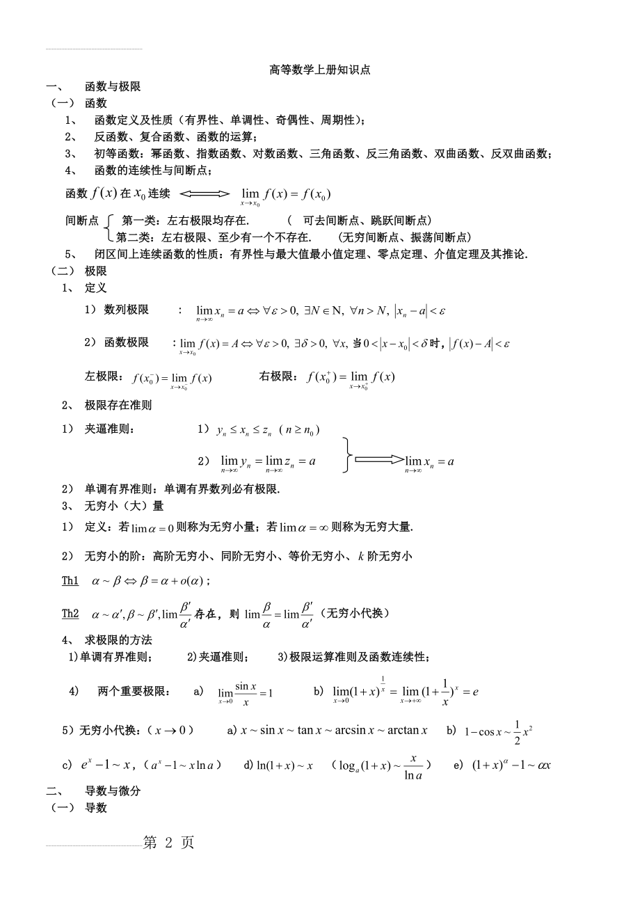 高数上册知识点(7页).doc_第2页