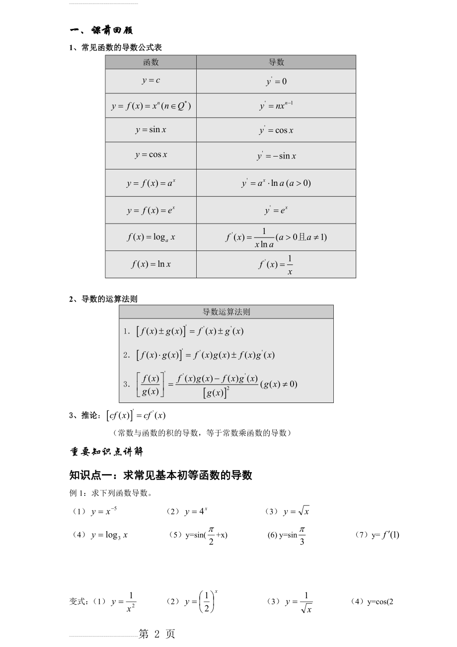 高二导数教案(9页).doc_第2页