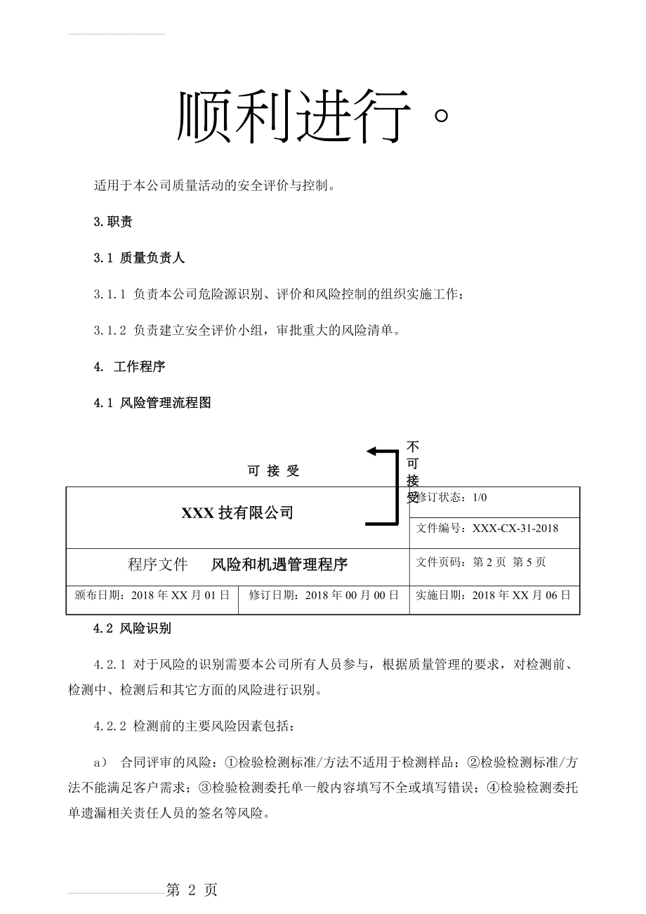 风险和机遇管理程序(8页).doc_第2页