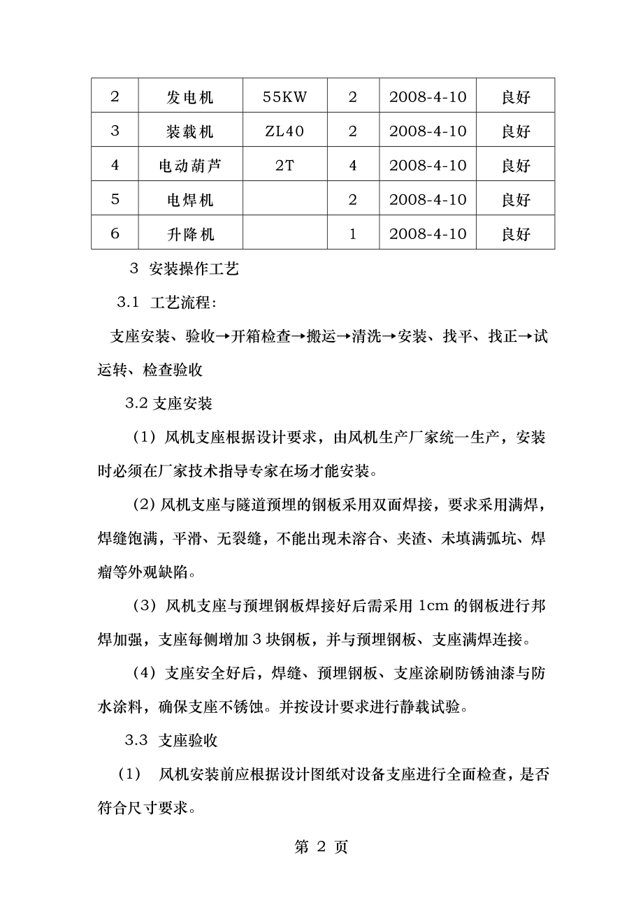 通风机安装施工方案.doc_第2页