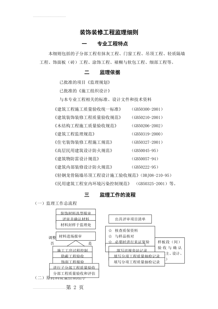 高层住宅楼装饰装修工程监理细则(9页).doc_第2页