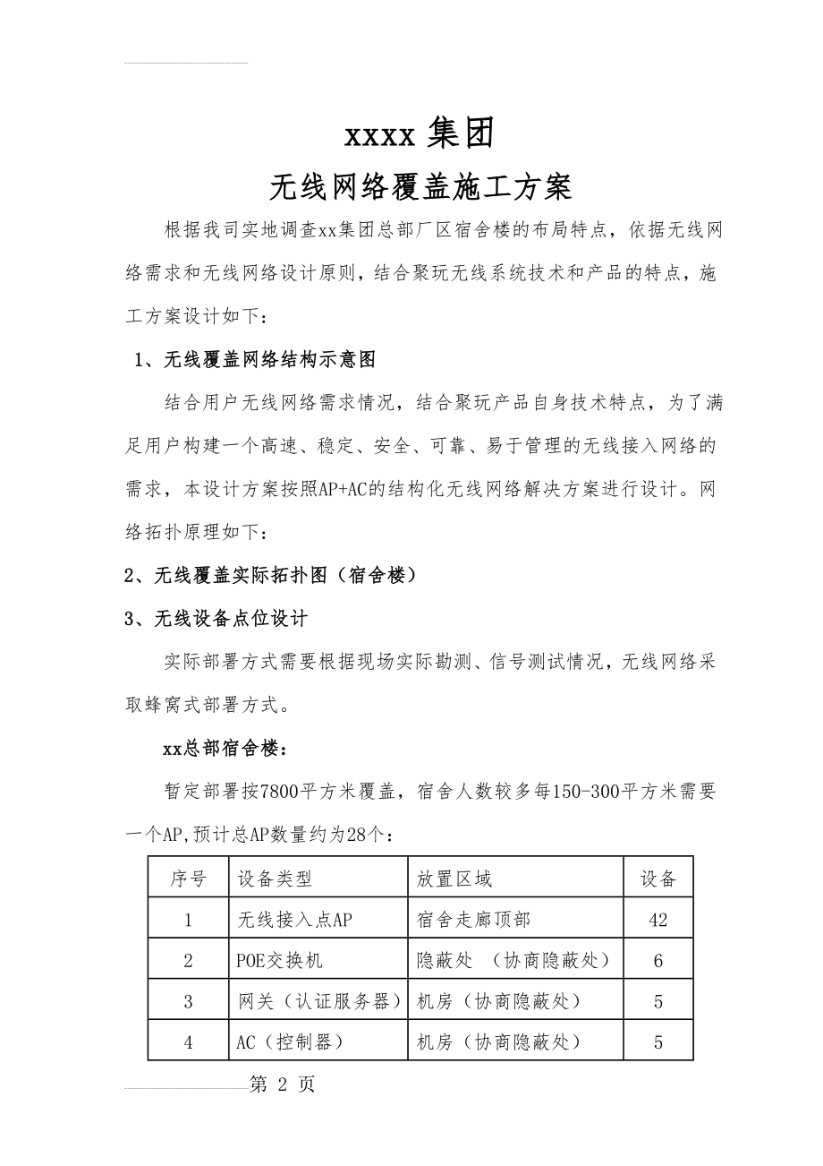 无线网络施工方案(6页).doc_第2页