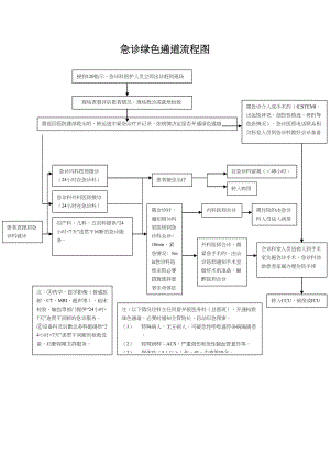 医学专题一急诊绿色通道流程图.docx