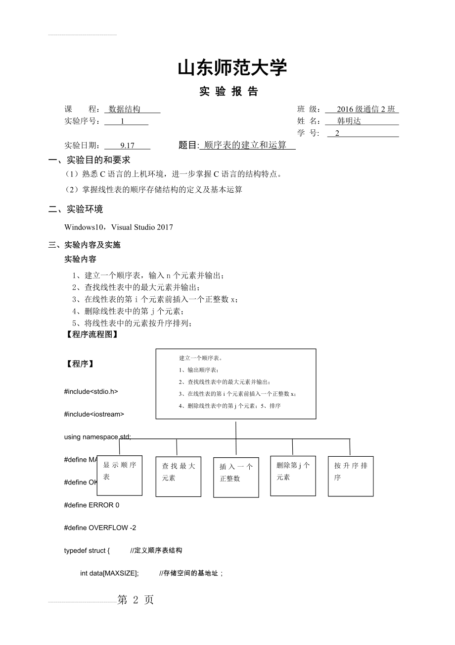 顺序表的建立及基本操作(6页).doc_第2页