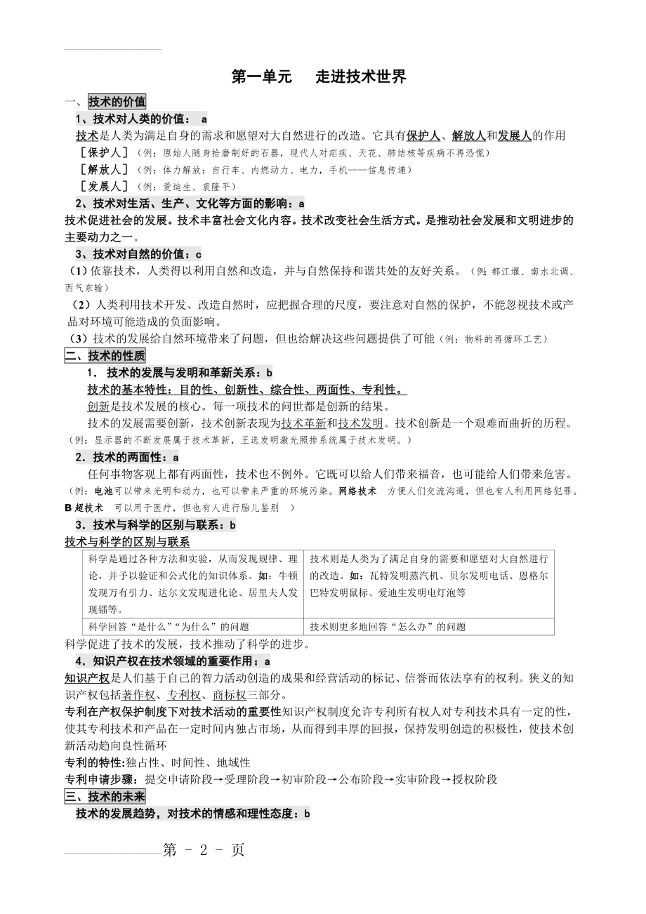 高中通用技术知识点(14页).doc_第2页