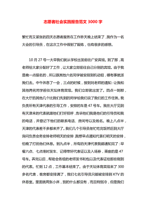 志愿者社会实践报告范文3000字.docx