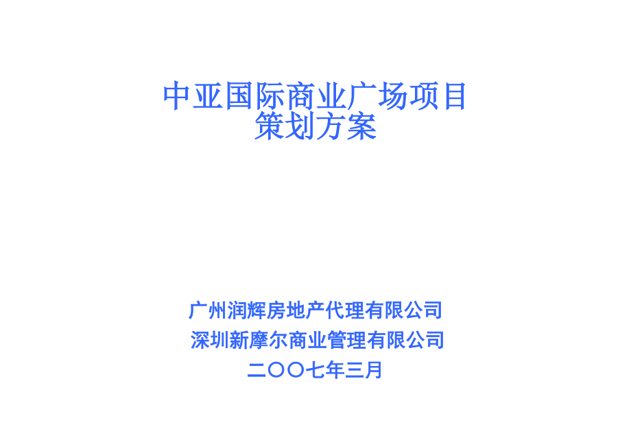 国际商业广场项目策划方案.docx_第1页