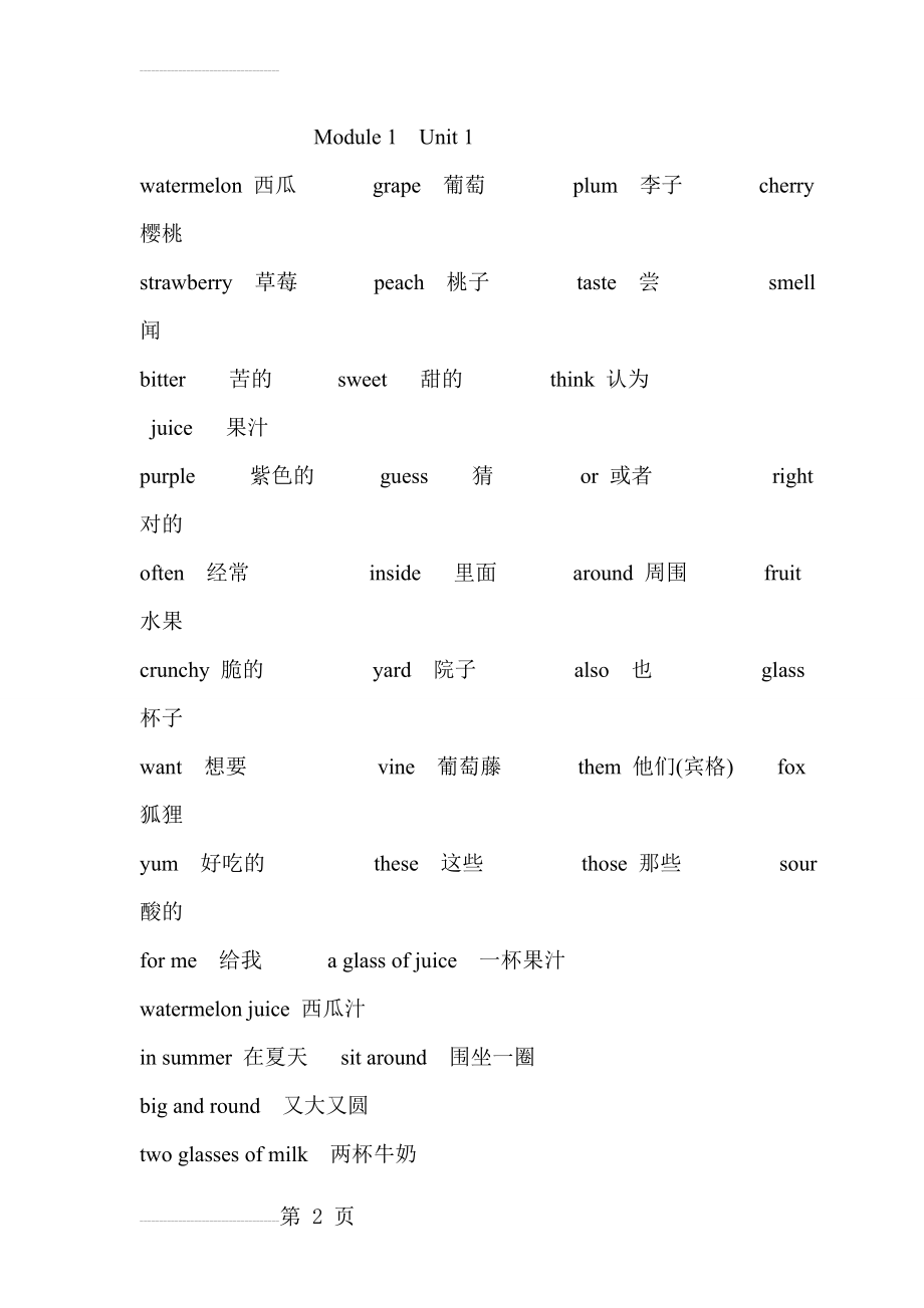 沪教版四年级下册英语(23页).doc_第2页