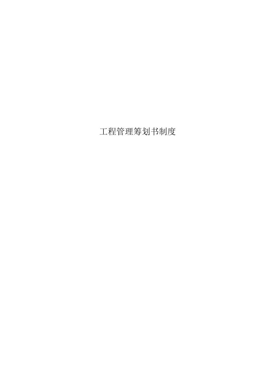 精选工程管理策划书制度.docx_第1页