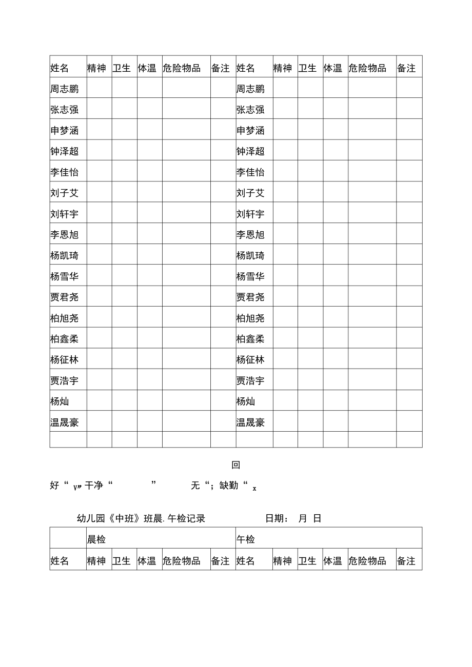 幼儿园晨检记录.pdf_第2页