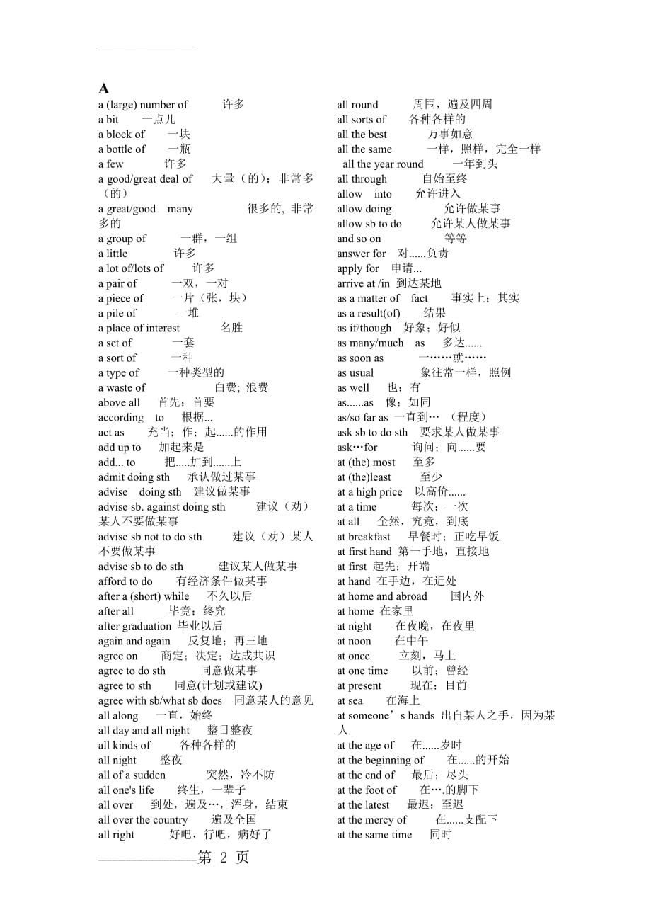 高中英语短语大全90342(14页).doc_第2页