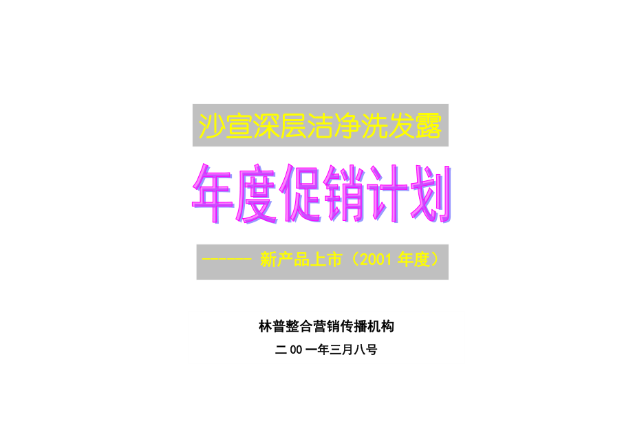 沙宣深层洁净洗发露上市策划方案(1).docx_第1页