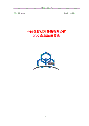 中触媒：中触媒新材料股份有限公司2022年半年度报告.PDF