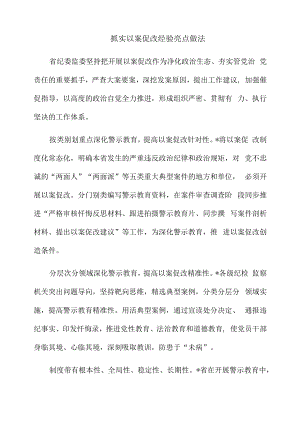 抓实以案促改经验亮点做法.docx