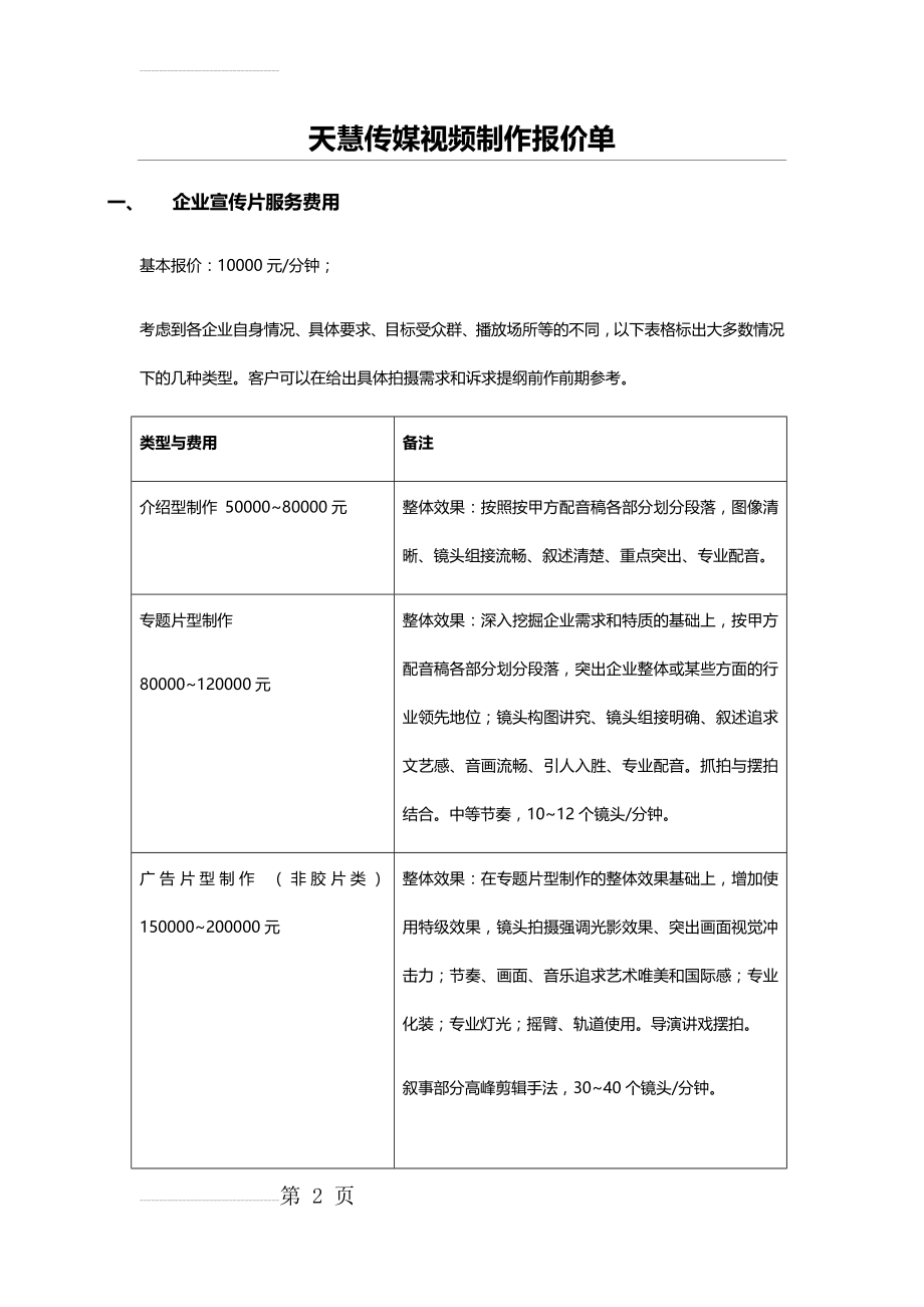 视频制作报价单80017(5页).doc_第2页