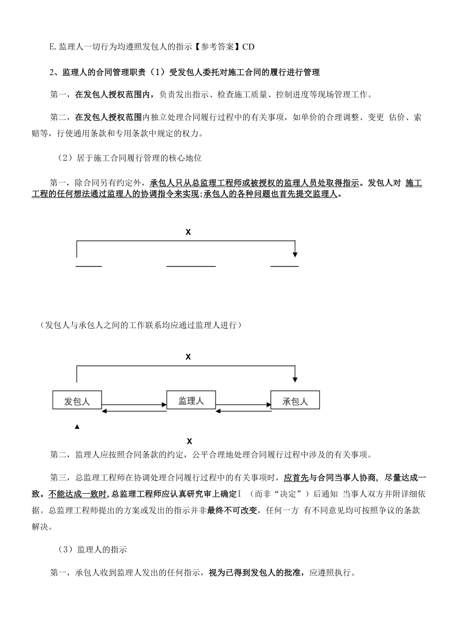 监理工程师课程讲义-合同管理-第六章第二节施工合同有关各方管理职责.docx_第2页