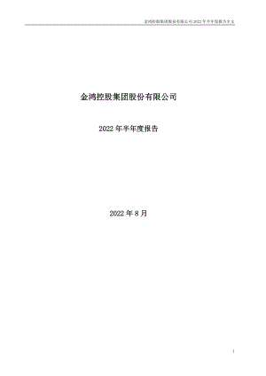 ST金鸿：2022年半年度报告.PDF