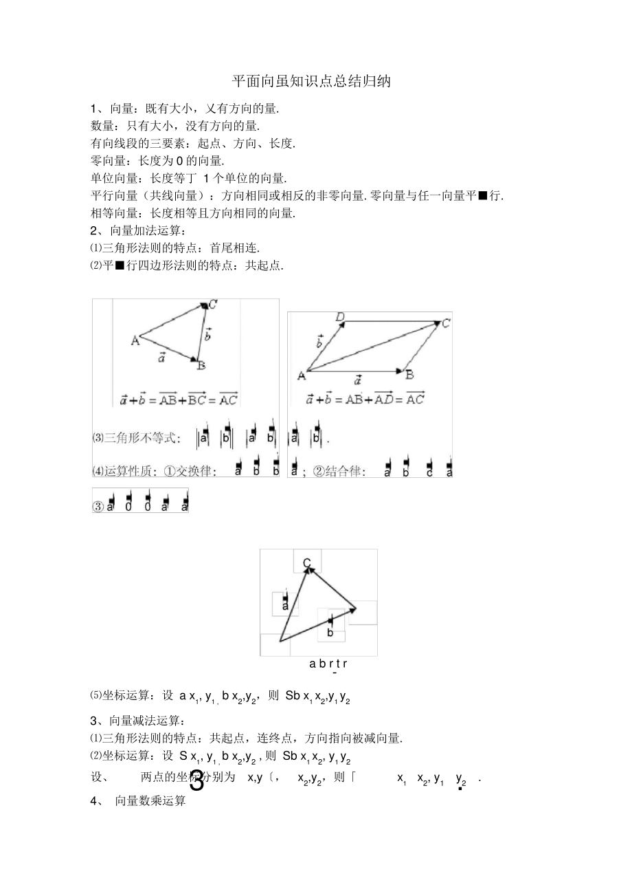 平面向量知识点总结归纳培训讲学.pdf_第1页