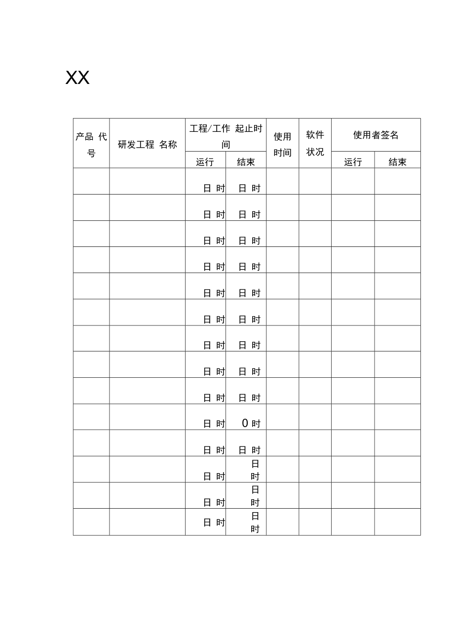 无形资产（软件）工作记录.docx_第1页