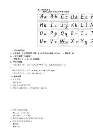 小升初英语专题讲解一 字母.docx