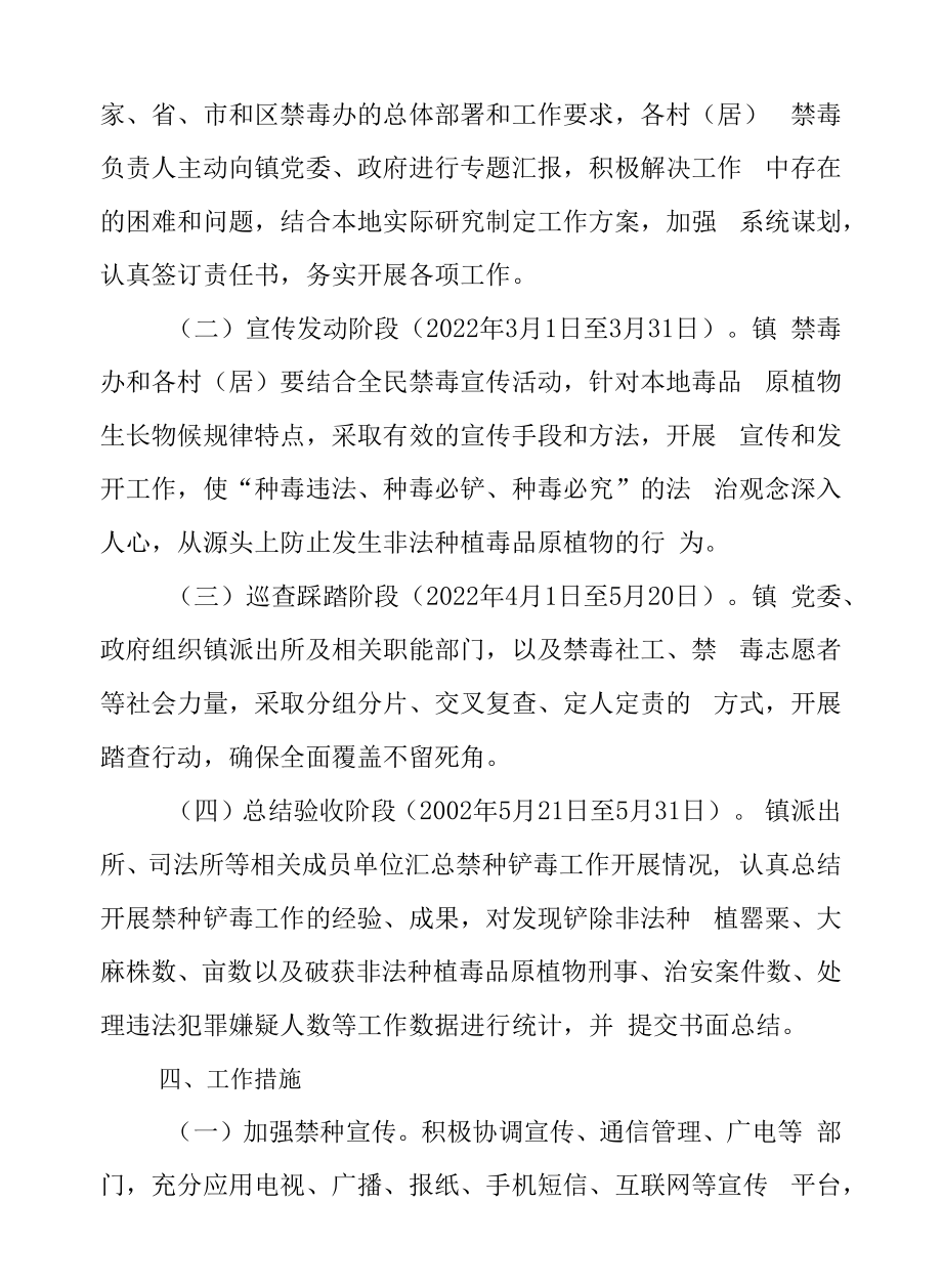 XX镇禁种铲毒工作方案.docx_第2页