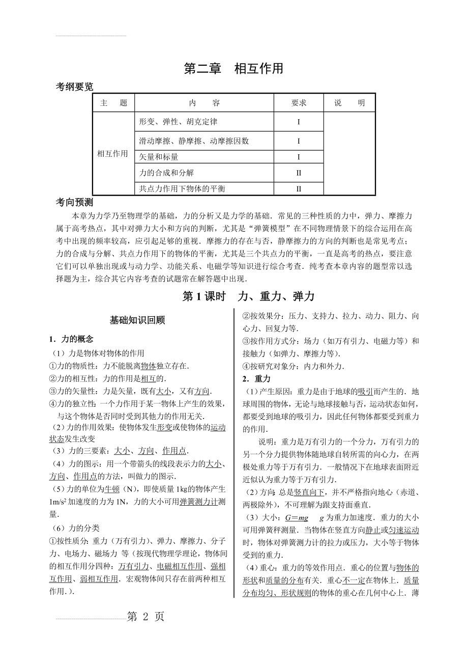 高考物理复习资料《相互作用》(30页).doc_第2页