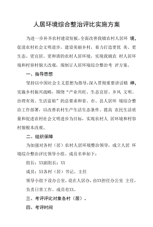 人居环境综合整治评比实施方案.docx