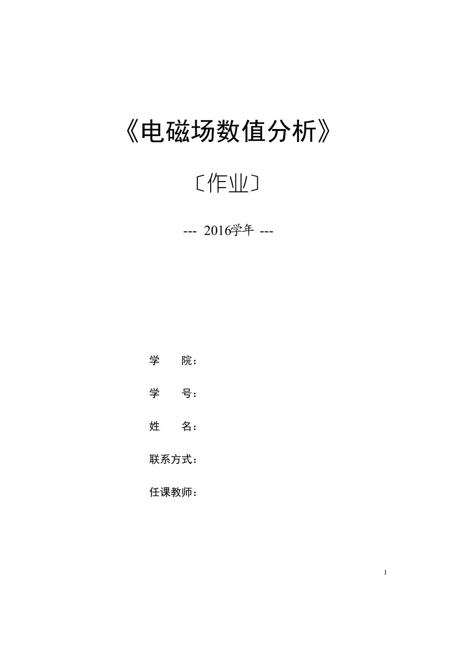 电磁场数值分析.pdf_第1页