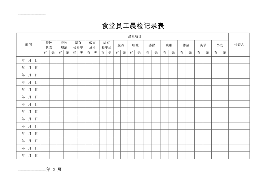 食堂员工晨检记录表(2页).doc_第2页