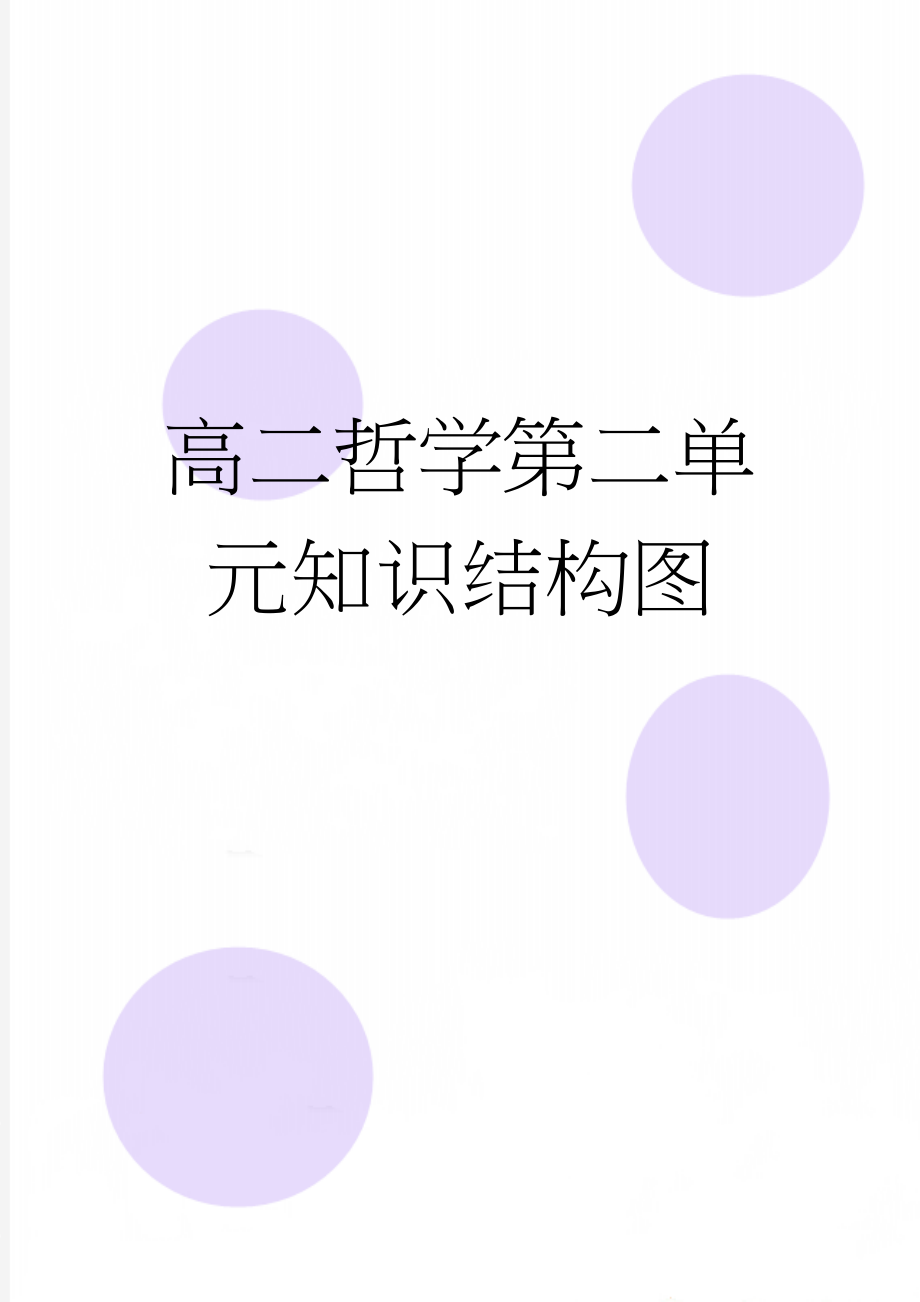 高二哲学第二单元知识结构图(2页).doc_第1页