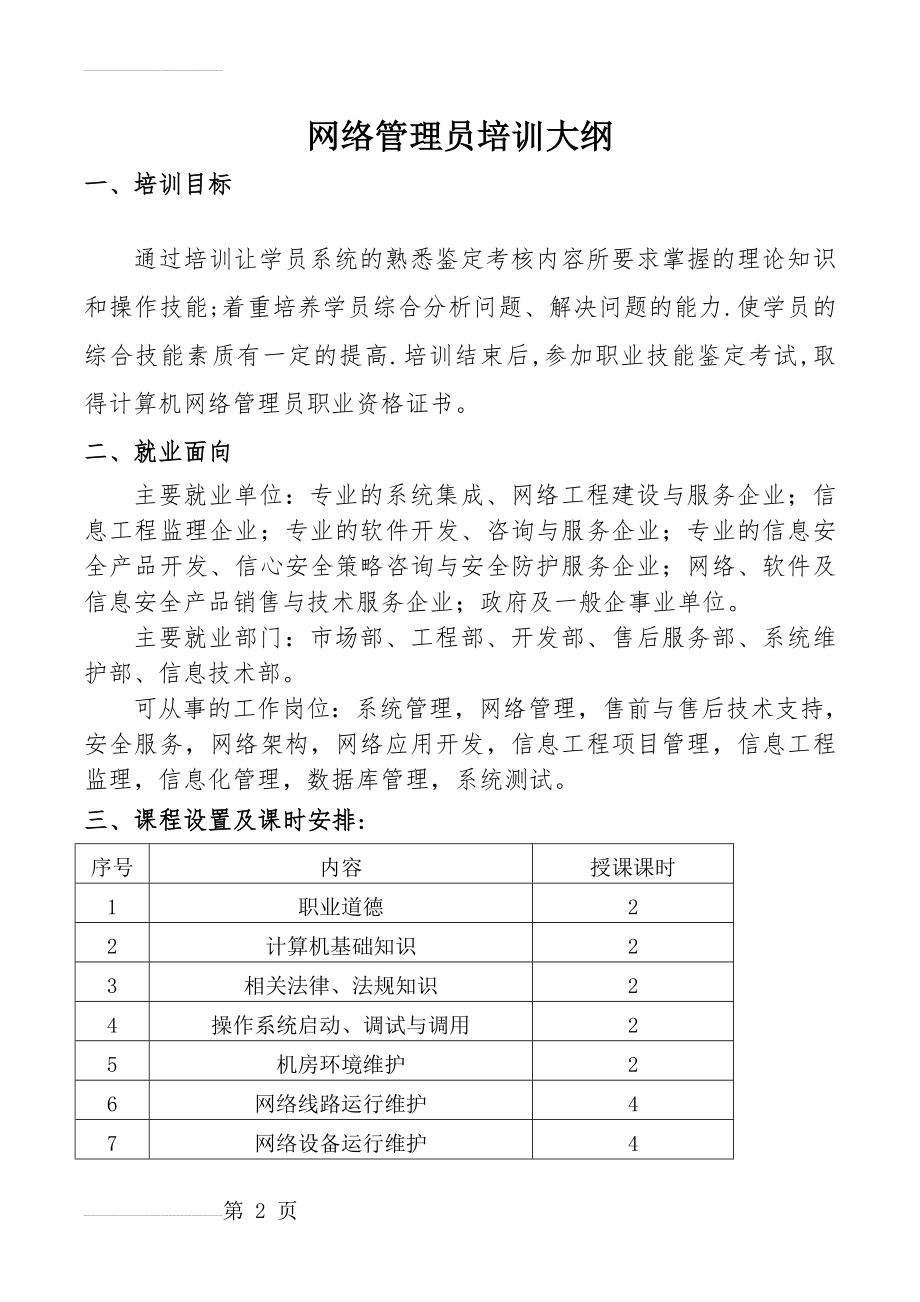 网络管理员培训大纲(6页).doc_第2页