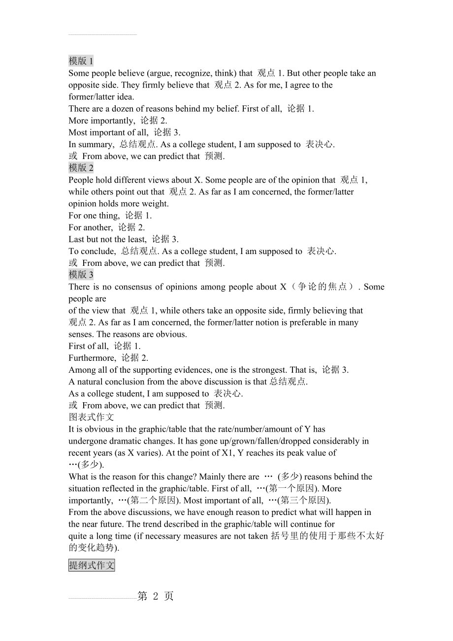 高考英语作文万能句子98969(19页).doc_第2页