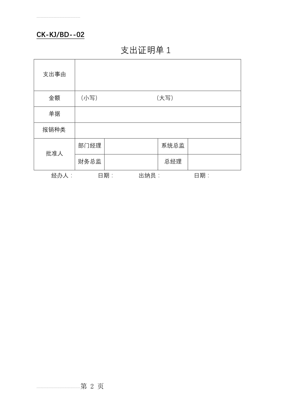 财务常用表格(大全)(11页).doc_第2页