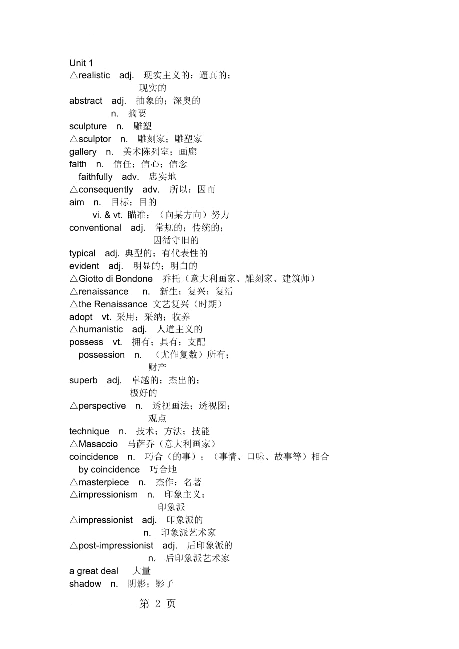 高中英语选修6单词(人教版新课标)(13页).doc_第2页