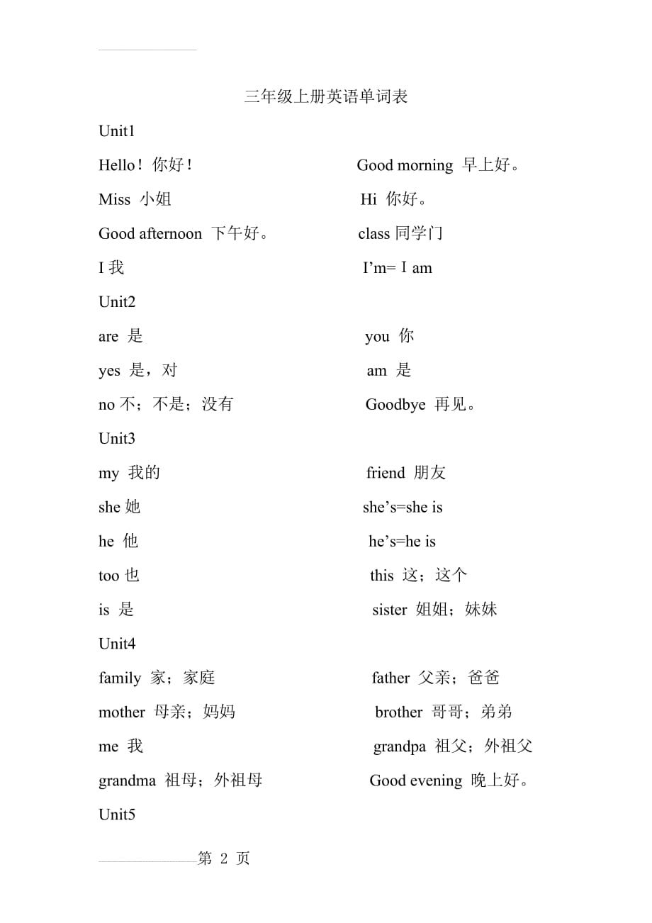 苏教版三年级上册英语单词(4页).doc_第2页