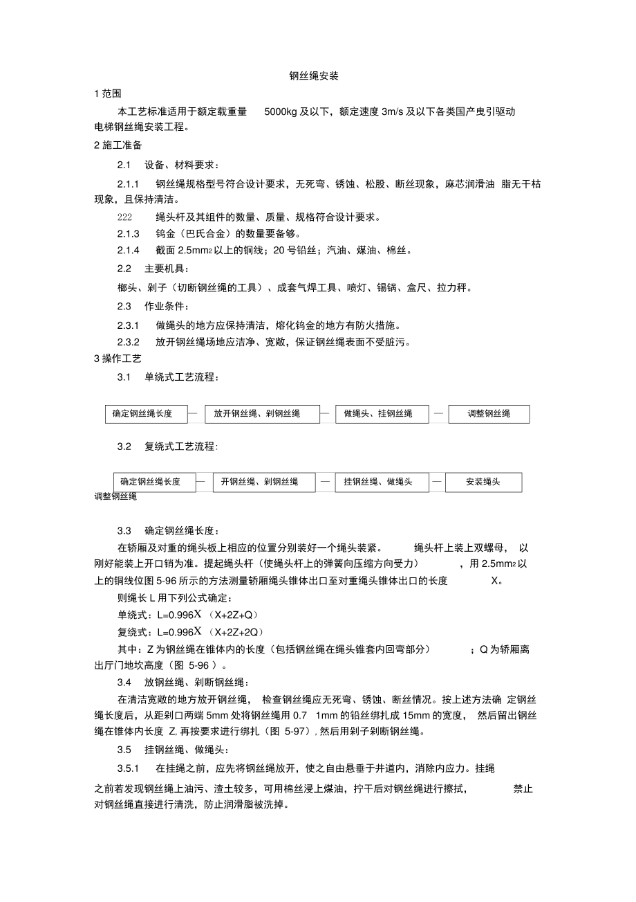 008钢丝绳安装工艺.pdf_第1页