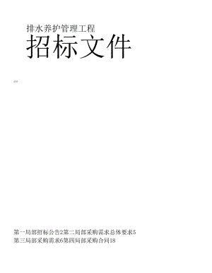 排水养护管理项目招标文件.docx