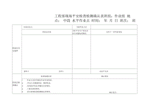 现场安全检查检测确认表.docx