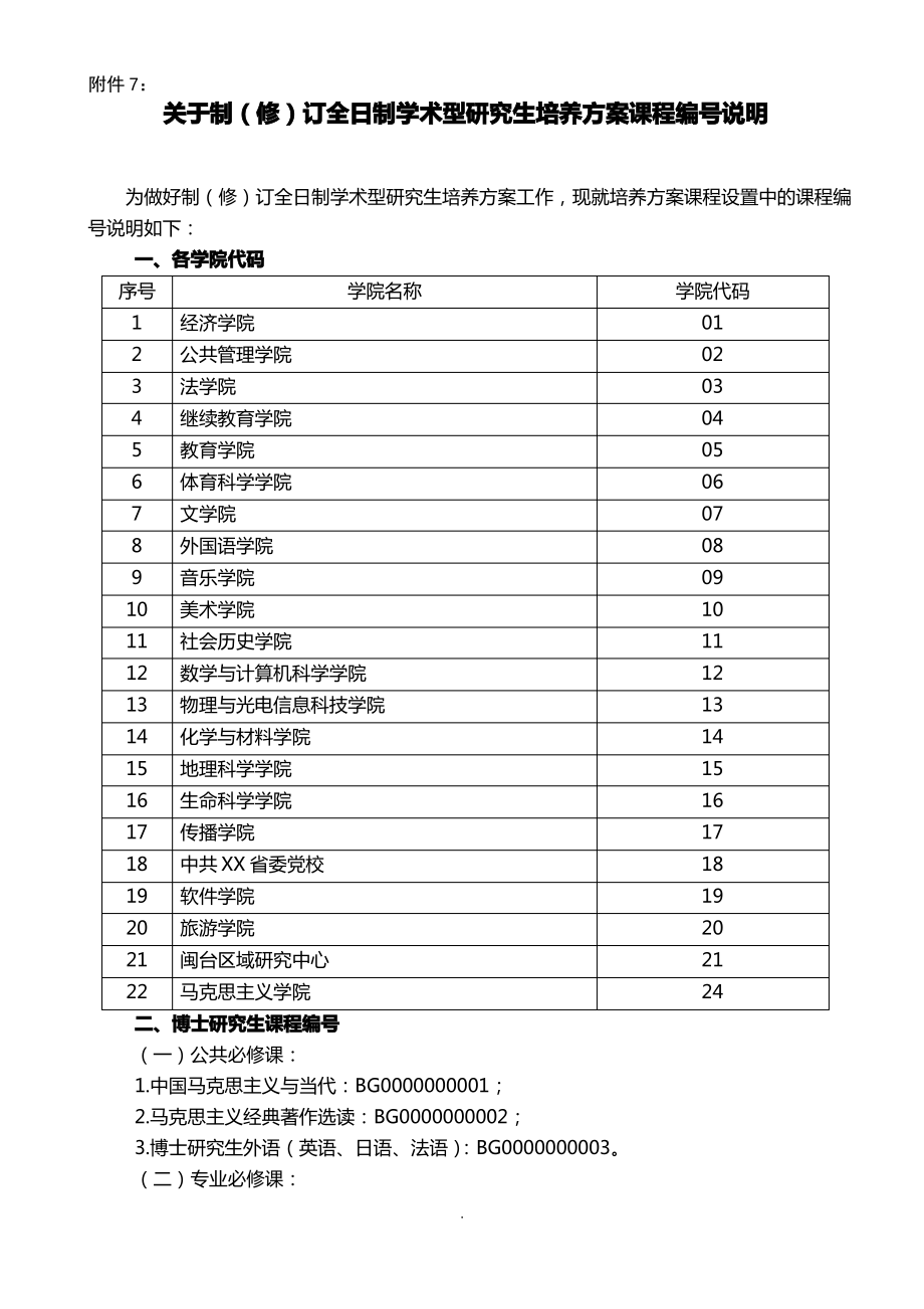 [教育学]关于制修订全日制学术型研究生培养方案课程编号说明.pdf_第1页