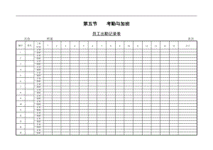 员工考勤记录表与月度考勤统计表个.RTF